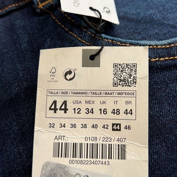 ZARA | Blue | Z1975 MID-RISE SKINNY JEANS - Picture 11 of 11